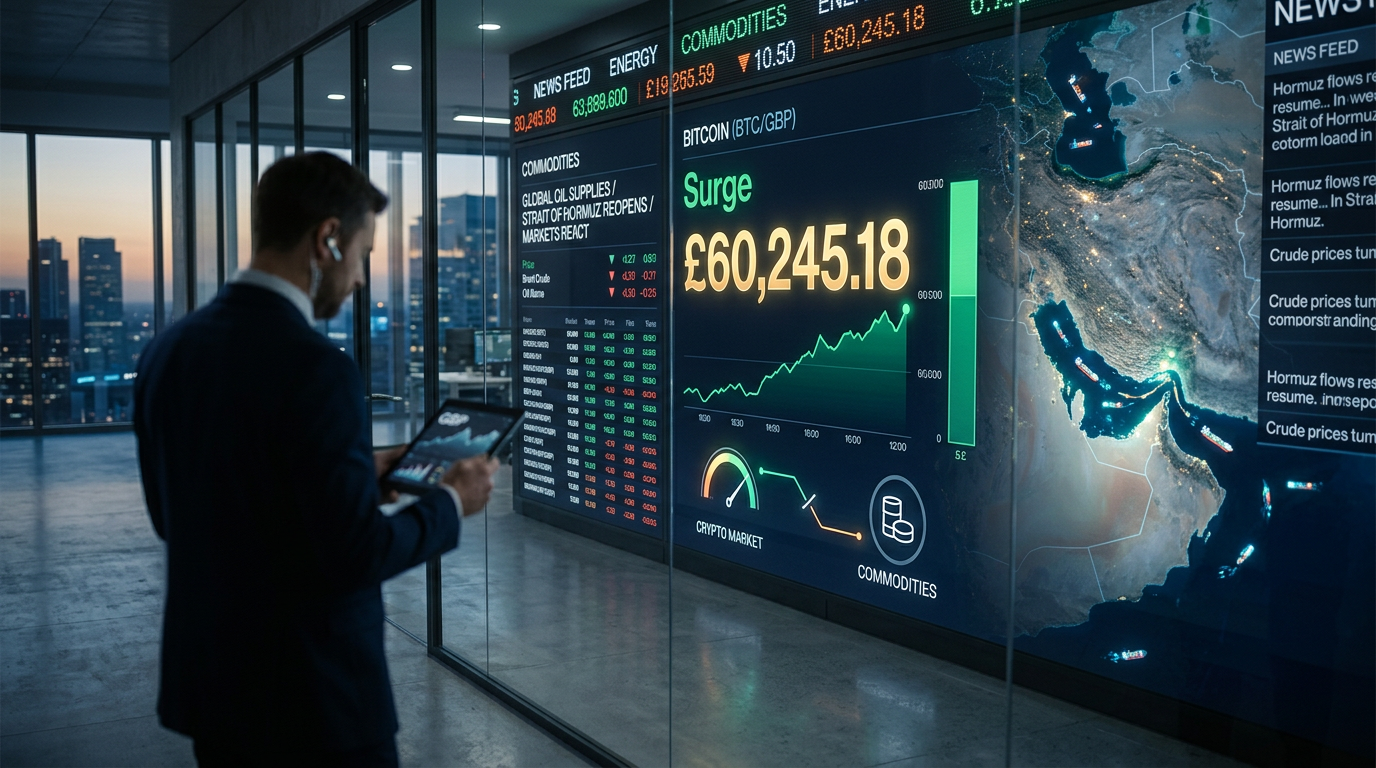 Bitcoin Surges Past £60,000 Amid Strait of Hormuz Reopening