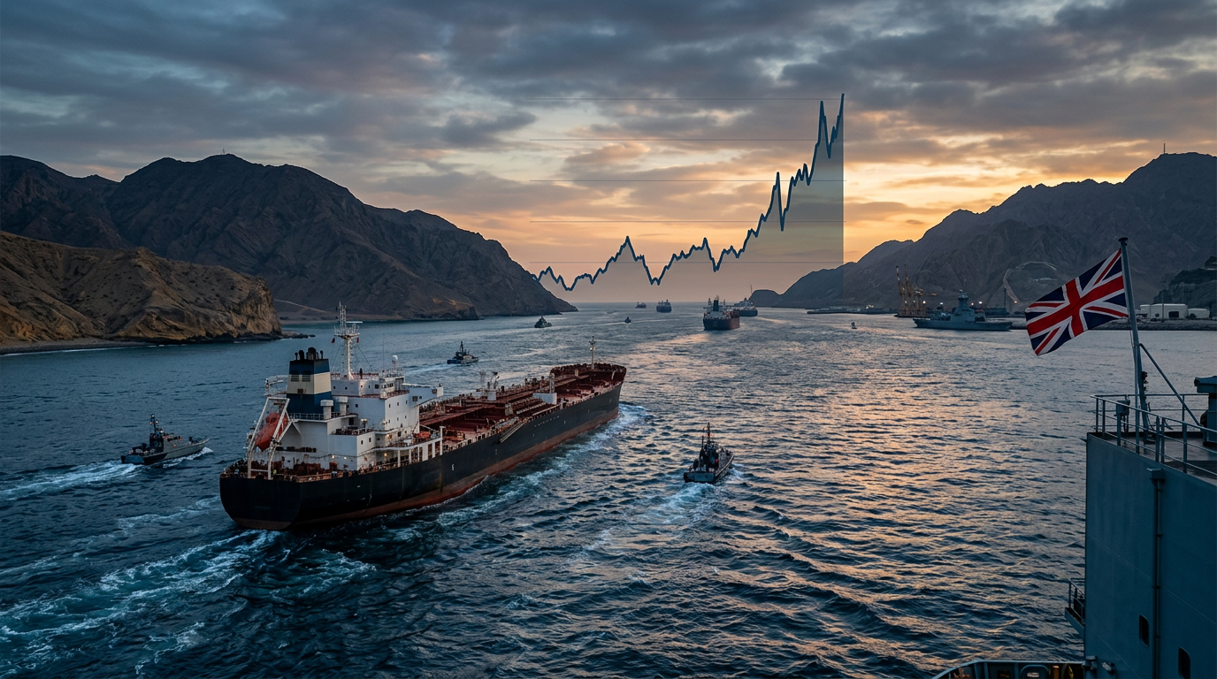 Hormuz Strait Tensions Drive UK Oil Price Surge