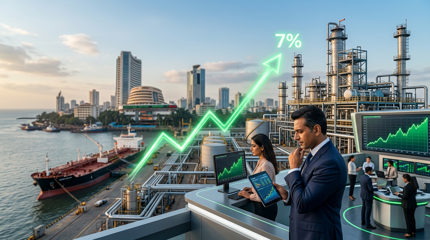 India's Economy Eyes 7% Growth with Stable £55 Oil