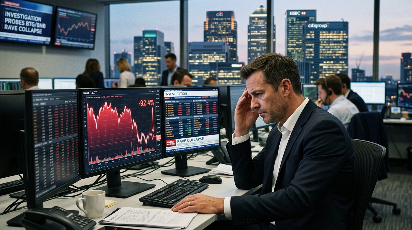 RaveDAO's RAVE Token Plummets 90% Amidst Exchange Probes