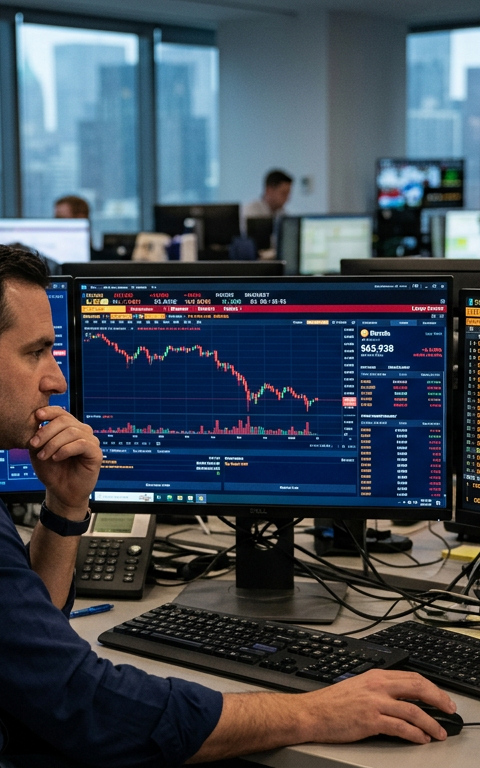 Live markets: Oil bounce and lingering AI selloff pushes bitcoin under $64,000