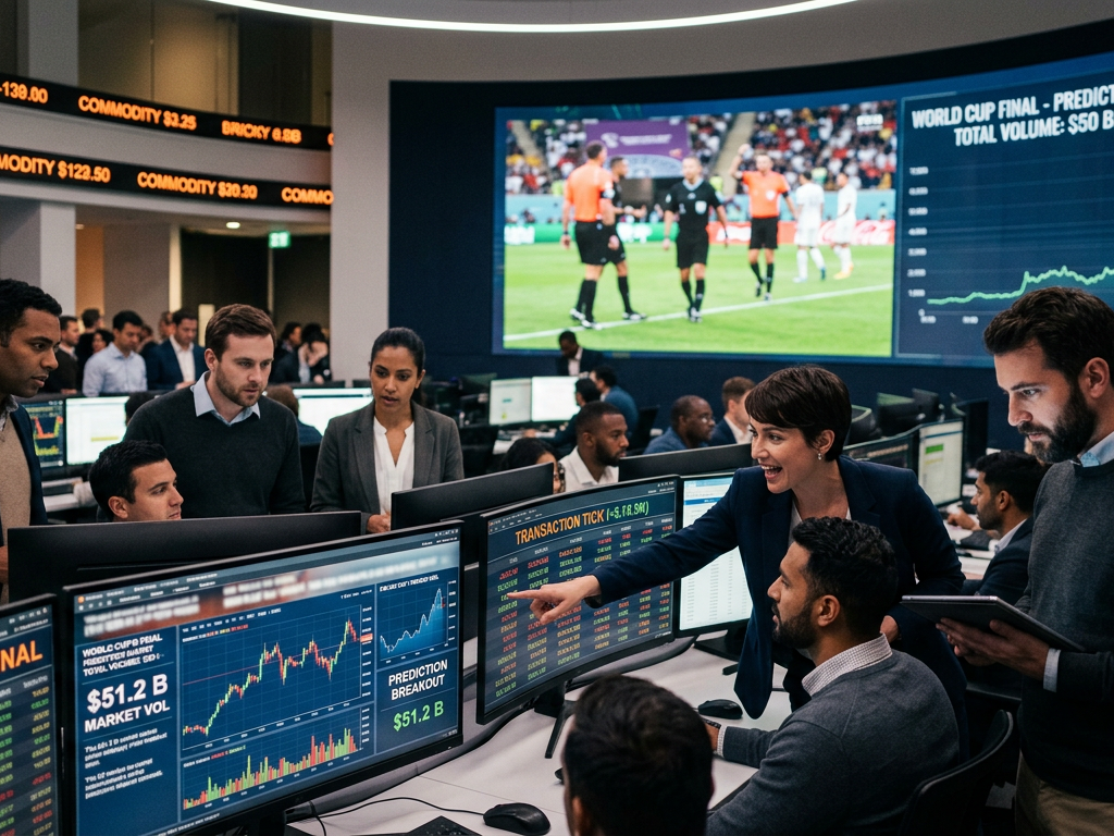 Prediction markets just crushed traditional sportsbooks in a massive $50 billion World Cup breakout