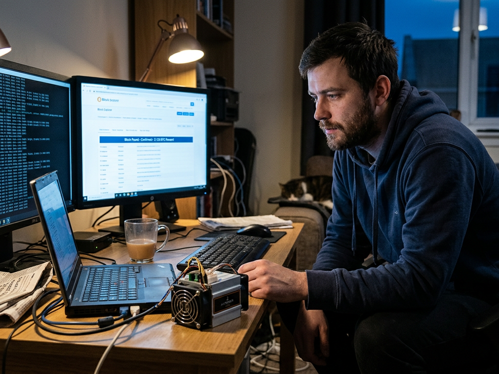 Solo bitcoin miner makes $200,000 using $150 equipment