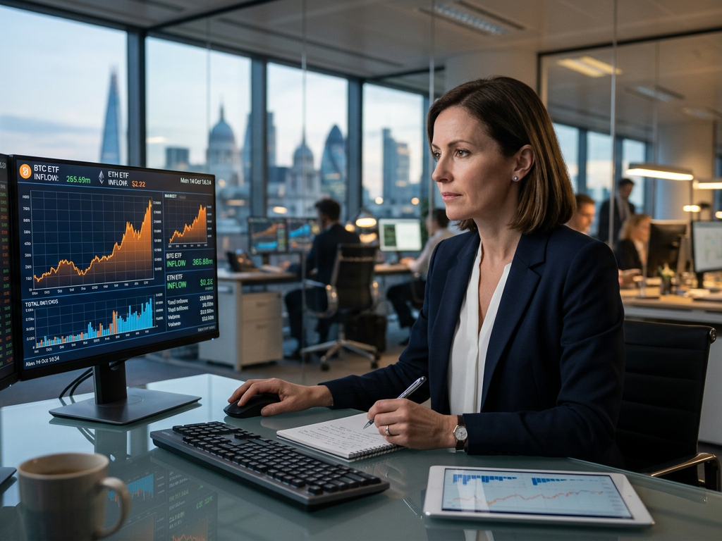 Bitcoin & Ether ETFs See Fresh Inflows Amid Price Rebound