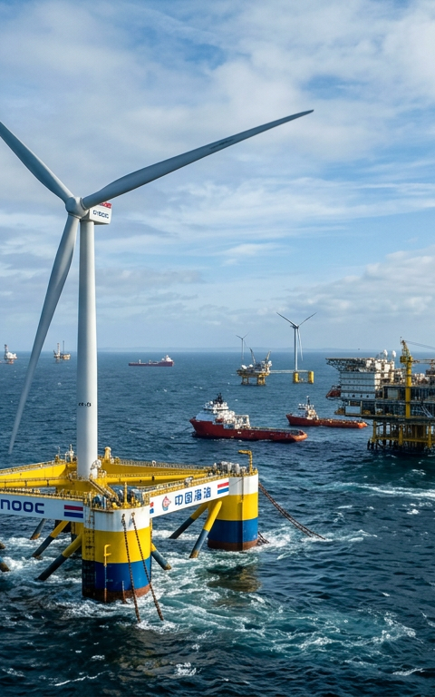 CNOOC Pioneers 16MW Floating Wind Power for Offshore Fields