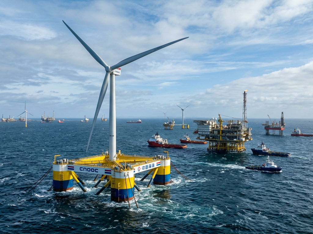 CNOOC Pioneers 16MW Floating Wind Power for Offshore Fields