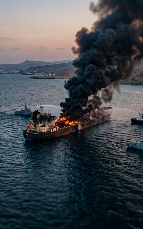 Hormuz Tensions Rise: Tanker Attacked Off Oman Coast