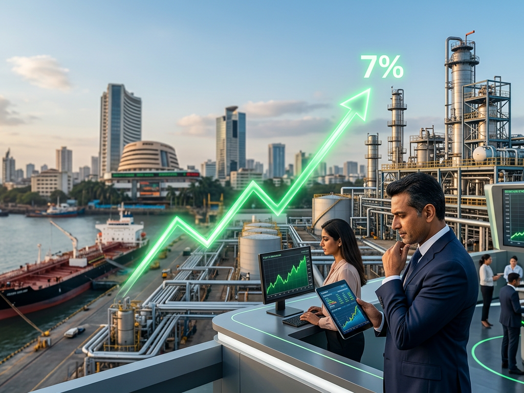 India's Economy Eyes 7% Growth with Stable £55 Oil