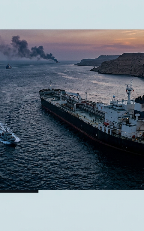 Iran Claims Tankers Abandon Hormuz Transit Bid Amid Fire