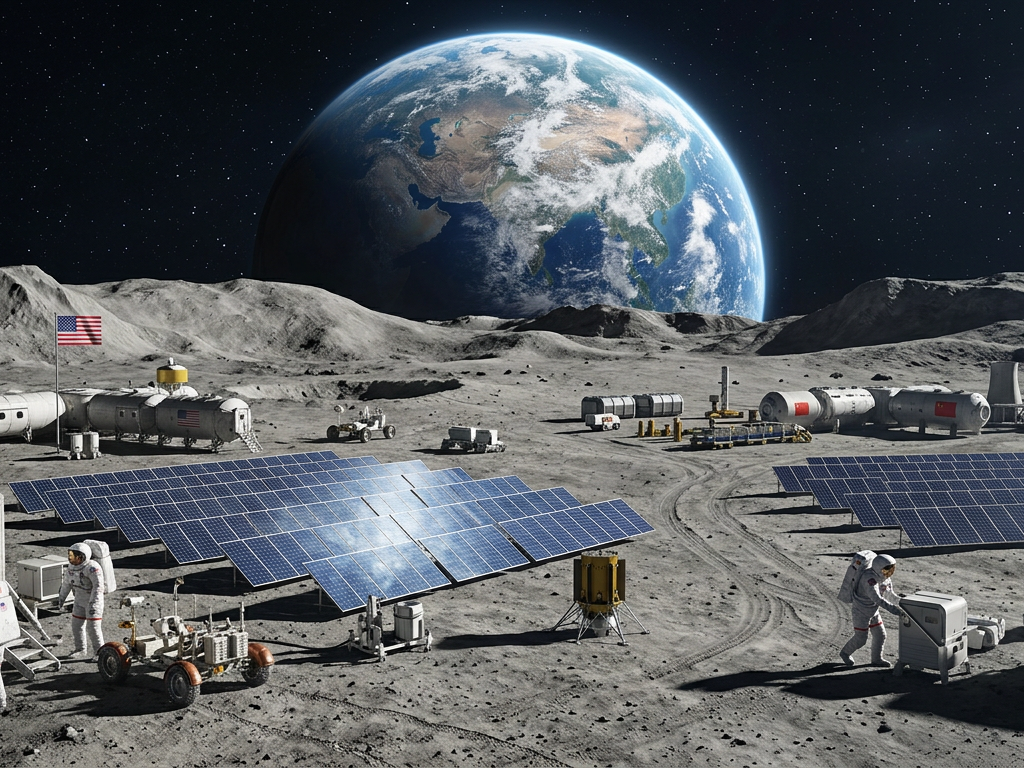NASA & China Race for Moon Base: Solar & Nuclear Power