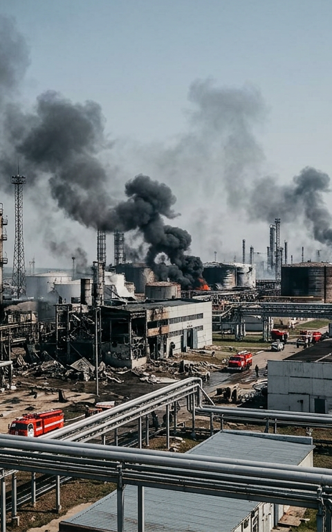 Ukraine Drone Strike: 12 Dead at Russian Oil Hub Attack