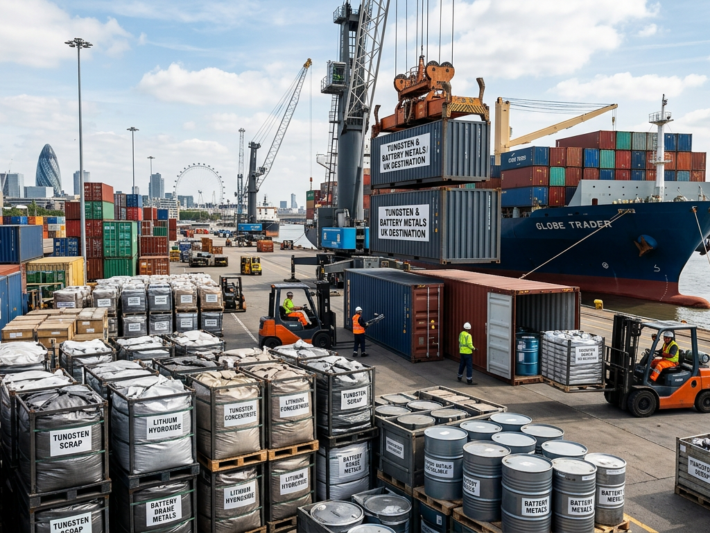 US Restricts Tungsten & Battery Metal Exports for UK Market