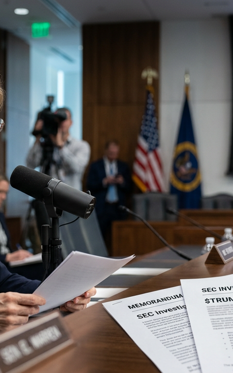 Warren Urges SEC to Probe Trump Memecoin Amidst Clarity Act